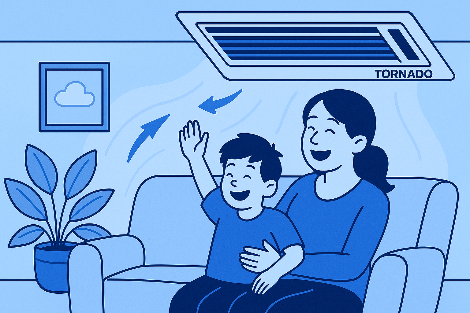 دستگاه زنت پشت بامی مدل Tornado