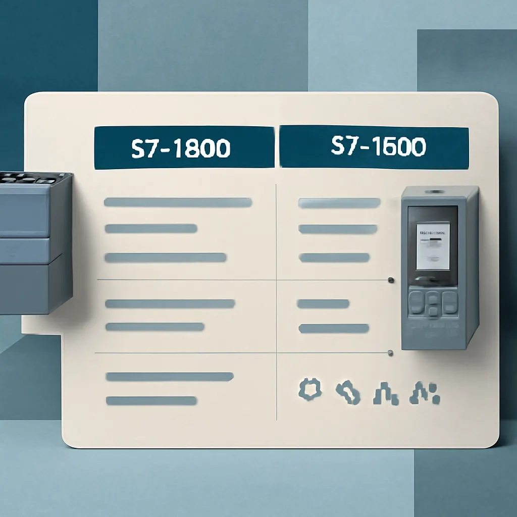 مقایسه مدل‌های PLC زیمنس S7-1200 و S7-1500 با مشخصات فنی
