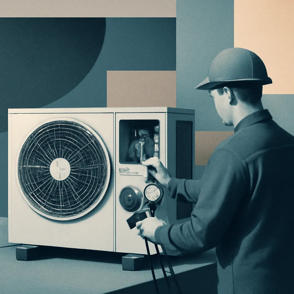 HVAC Installation and Maintenance تصویر نصب سیستم تهویه مطبوع با انتخاب ظرفیت مناسب