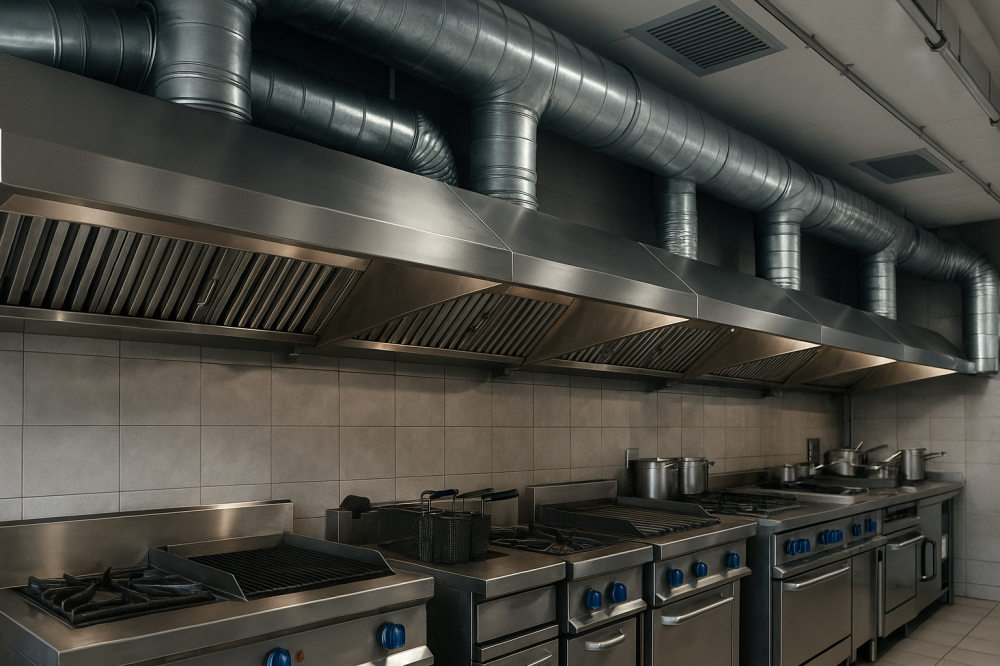 بهترین راهکارهای تهویه آشپزخانه رستوران + بررسی کامل