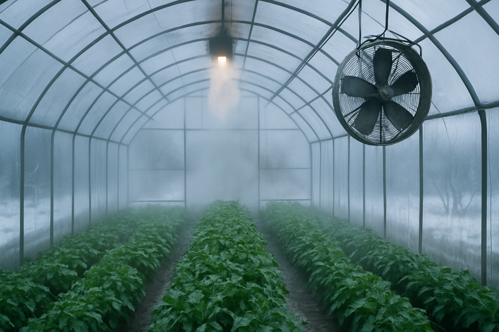 تهویه گلخانه در زمستان | روش‌ها، تجهیزات و بهینه‌سازی